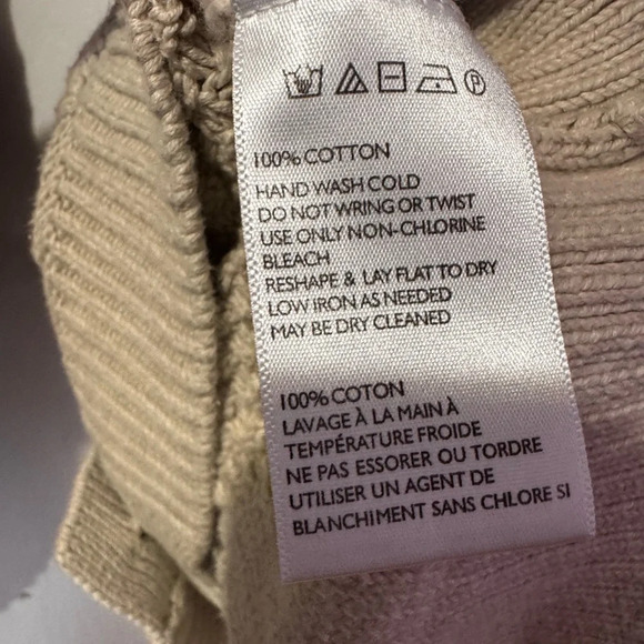 Urban Outfitters BDG Chuncky Knit Button V Neck Longsleeve Cream Sweater XS - Picture 5 of 5